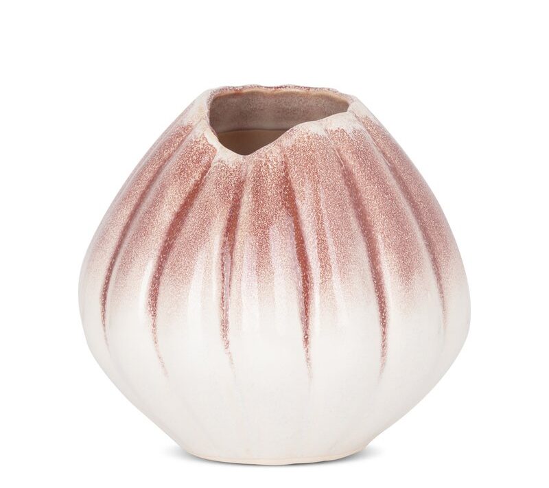 Wazon ceramiczny Evita kremowy fi 19 x 18 cm – na susze i kwiaty