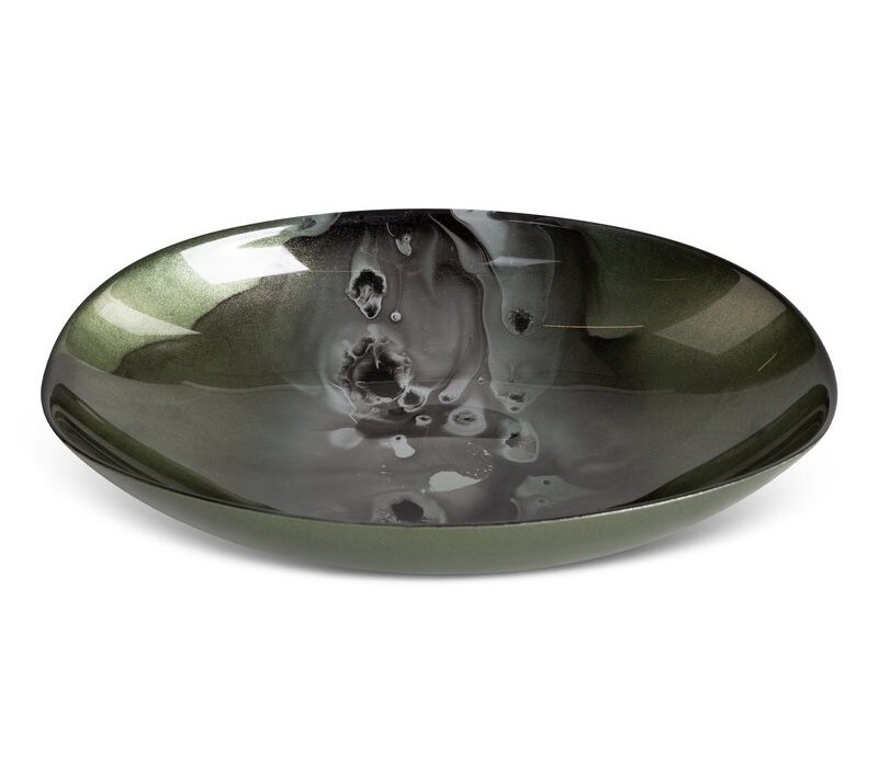 Misa szklana Saba zielona 27 x 19 x 5 cm – idealna na owoce