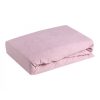 Prześcieradło frotte pudrowy róż 220x200 cm – miękkie i przytulne