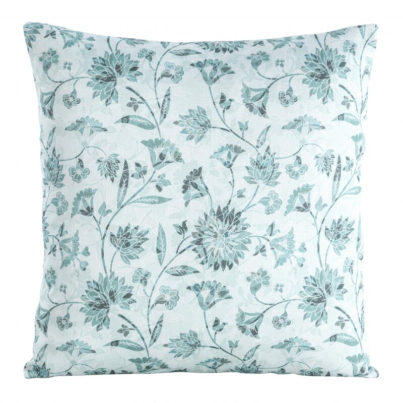 Poszewka Flore 3 miętowa 45 x 45 cm – ożywia wnętrze