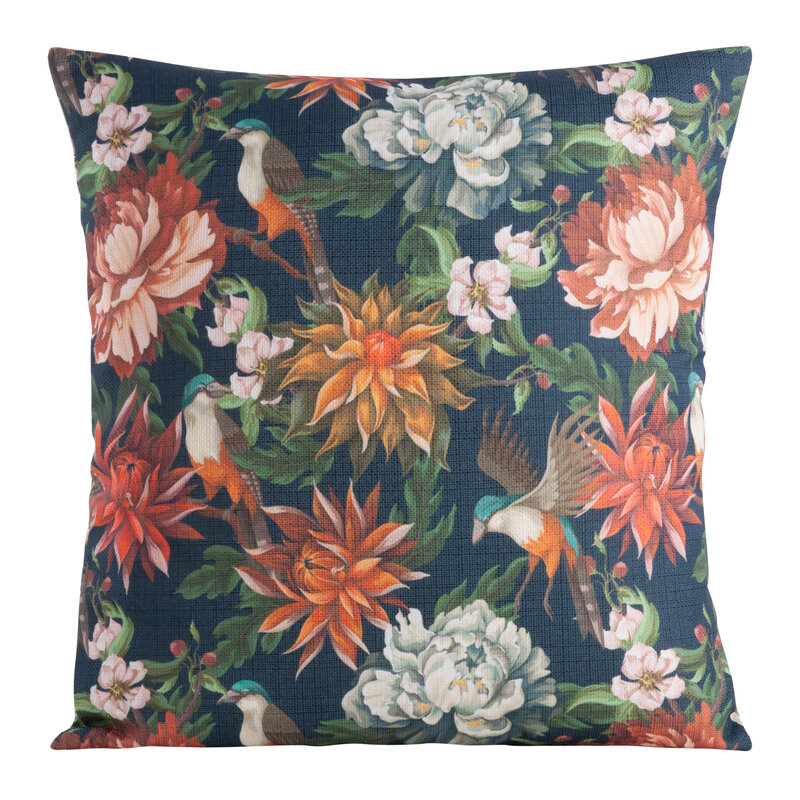 POSZEWKA FLORE 15 45 X 45 CM GRANATOWY