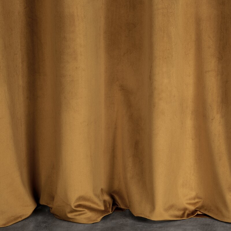 Zasłona gotowa Melanie miodowa 140 x 250 cm – wprowadza ciepło