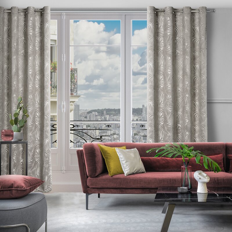 Zasłona gotowa Livia beżowa 140 x 250 cm – zaciemnia pomieszczenie