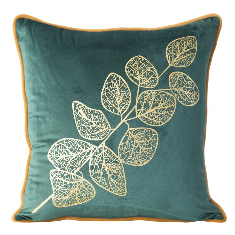 Poszewka velvet ciemnozielona 45 x 45 cm – doda przytulności