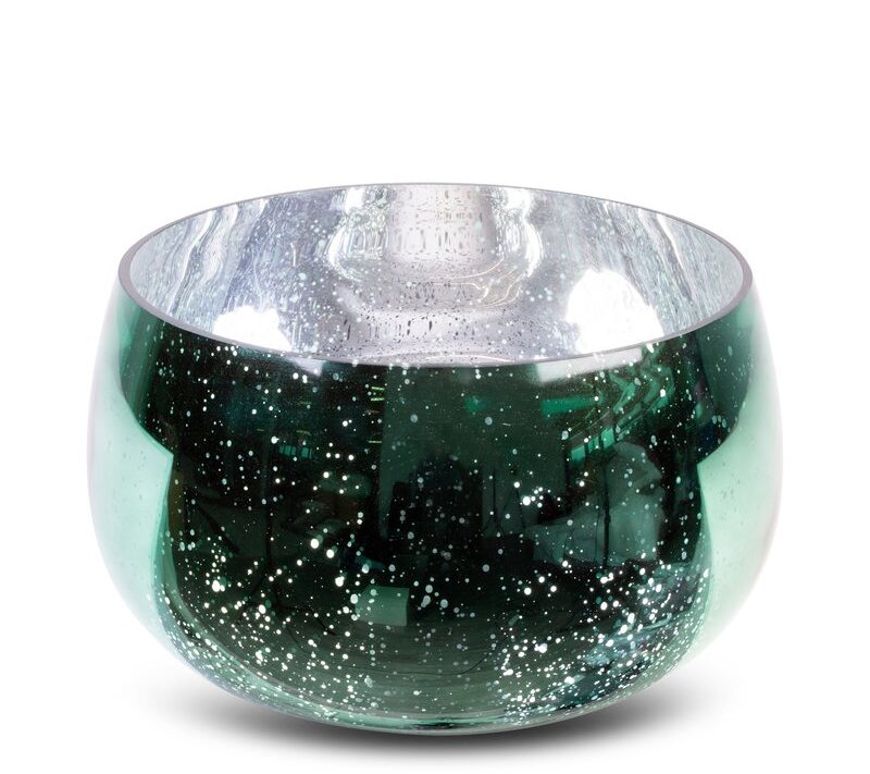 Misa szklana Molly zielona fi 28 x 18 cm – pięknie odbija światło