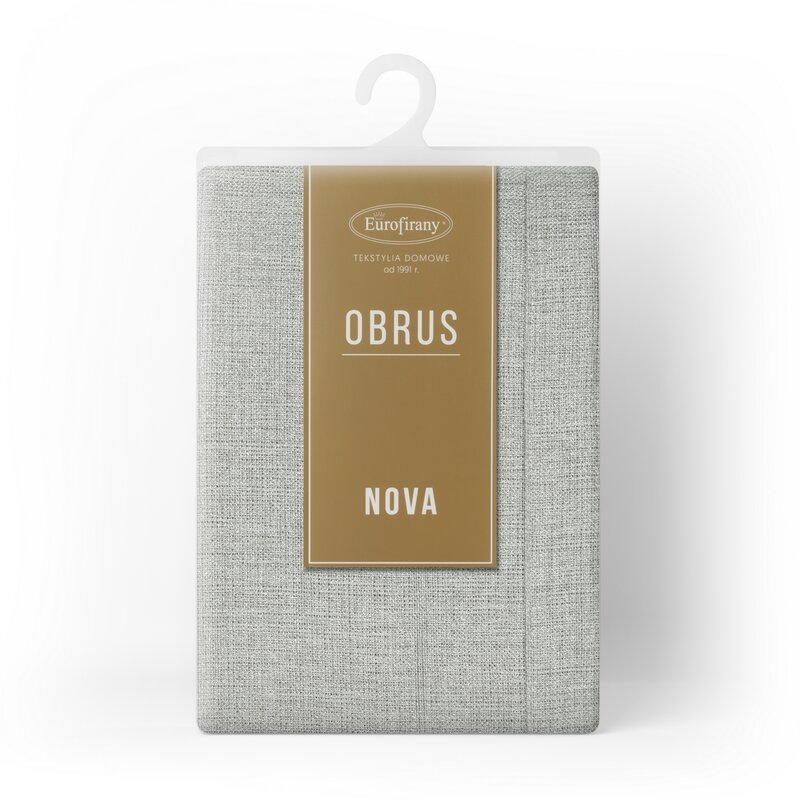 Obrus błyszczący srebrny 145 x 300 cm – doda blasku wnętrzu