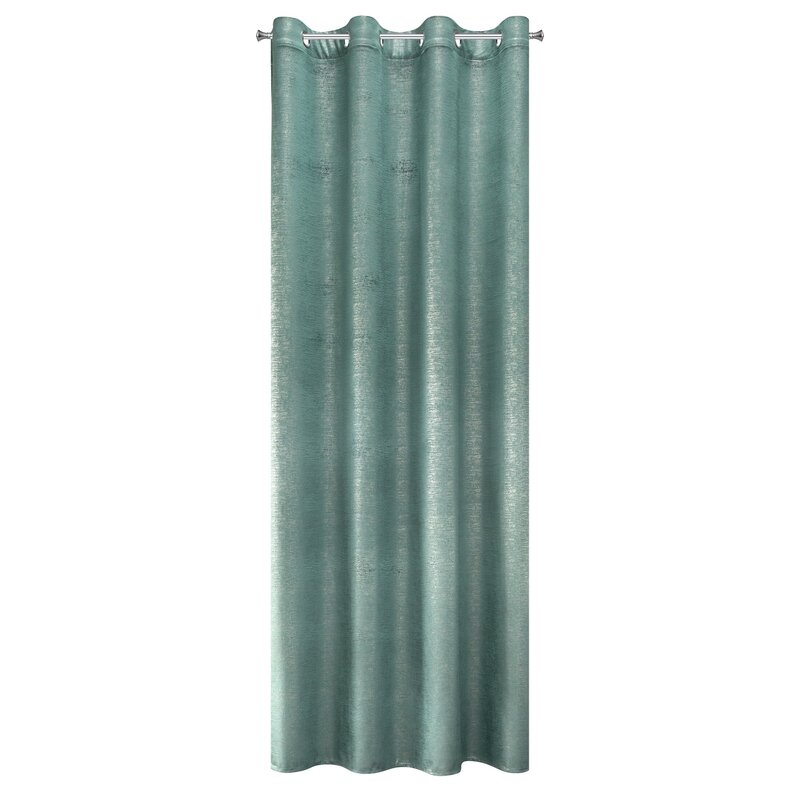 Zasłona gotowa Mabel turkusowa 140 X 250 CM – miękka welwetowa