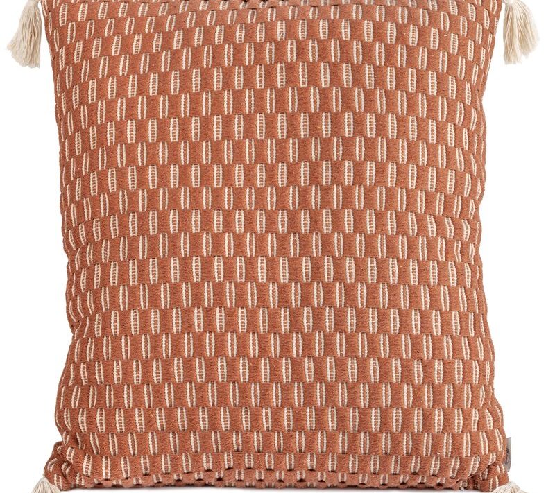 Poszewka dekoracyjna TC/MOROCCO ceglana 60x60 cm – doda ciepła wnętrzu