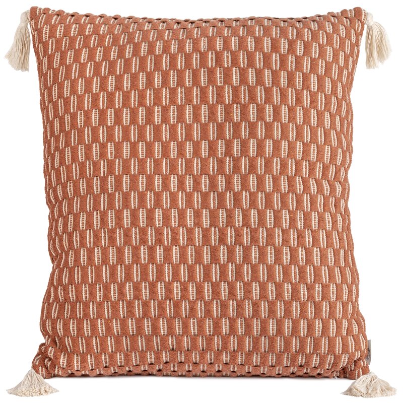 Poszewka dekoracyjna TC/MOROCCO ceglana 60x60 cm – doda ciepła wnętrzu