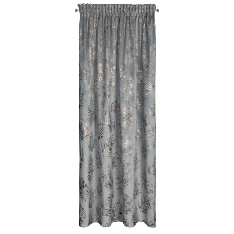 Zasłona gotowa stalowa 140 x 300 cm – zaciemnia pomieszczenie