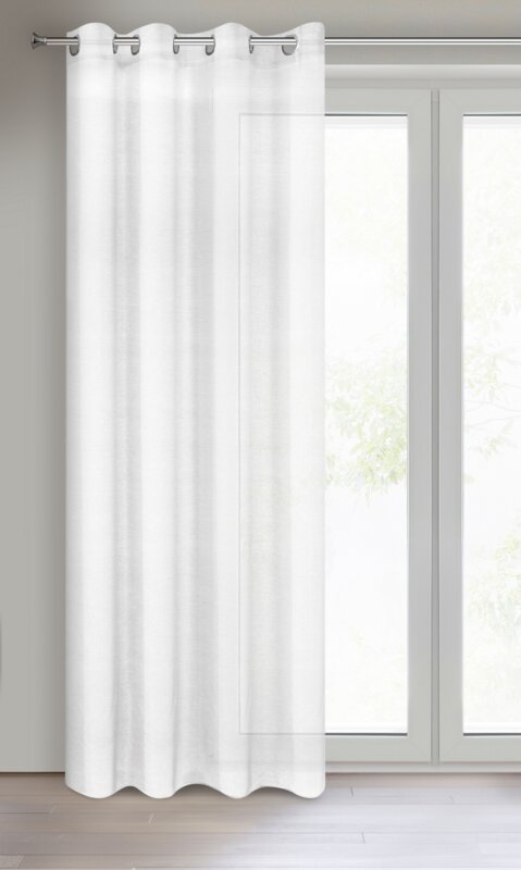 Firana gotowa Rebecca biała 140 x 250 cm – rozjaśnia wnętrze