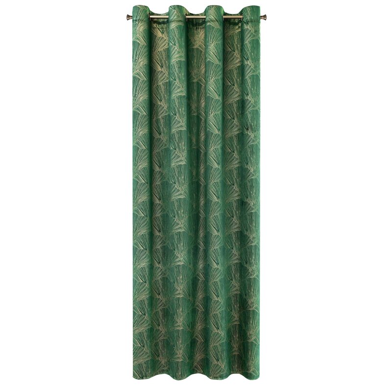 Zasłona gotowa Goja zielona 140 X 250 CM – welwetowy połysk