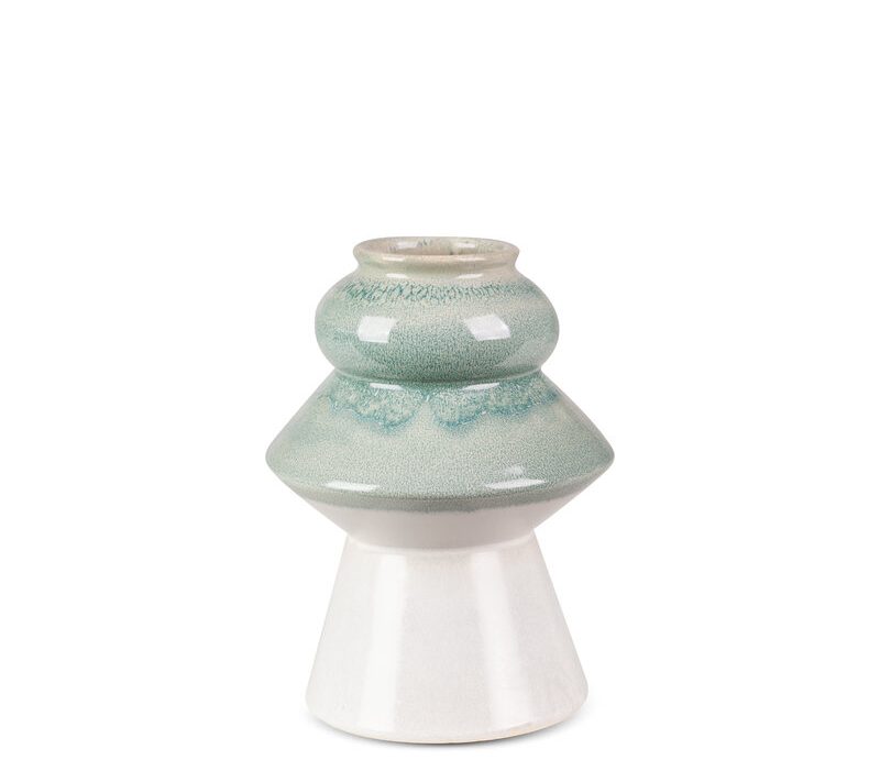 Wazon ceramiczny Liana kremowy fi 17 x 23 cm – na susze i kwiaty
