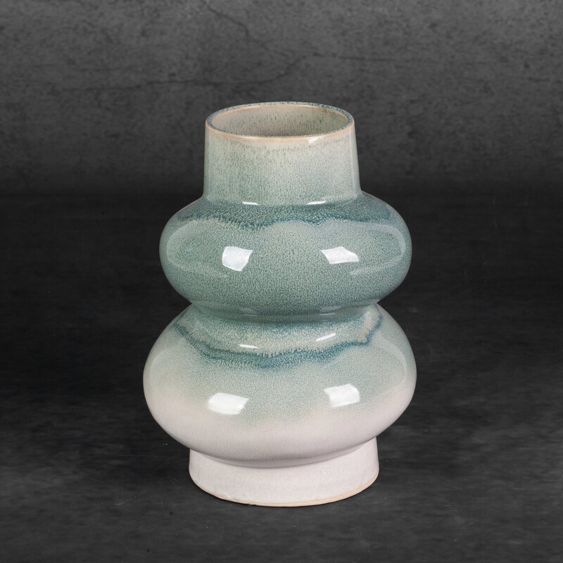 Wazon ceramiczny Liana kremowy fi 17 x 23 cm – na susze i kwiaty