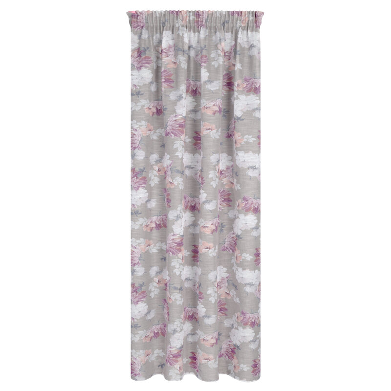 Zasłona gotowa Sherry srebrna 140 x 300 cm – subtelnie rozświetla