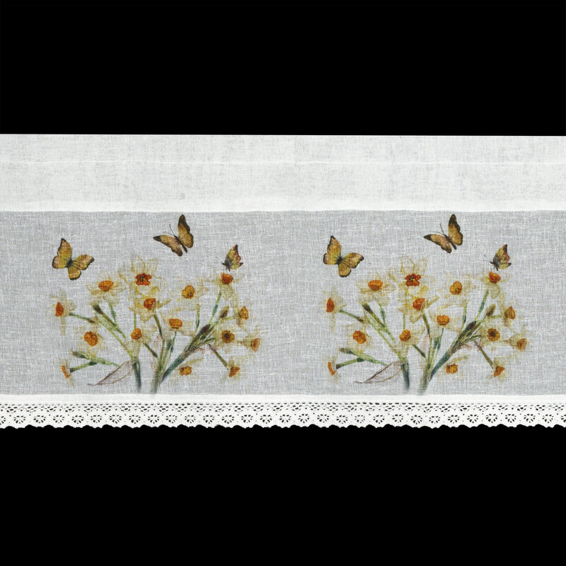 Zazdrostka gotowa Flora biała 150 x 30 cm – rozświetla wnętrze