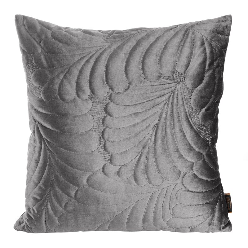 Poszewka welwetowa srebrna 45 x 45 cm – doda blasku wnętrzu