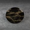 Patera szklana Ada czarna fi 21 x 2 cm – elegancka ozdoba