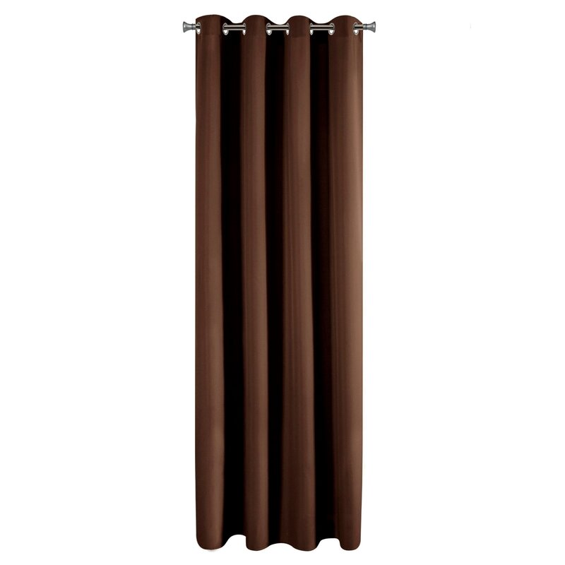 ZASŁONA GOTOWA RITA 140 X 250 CM CIEMNOBRĄZOWY