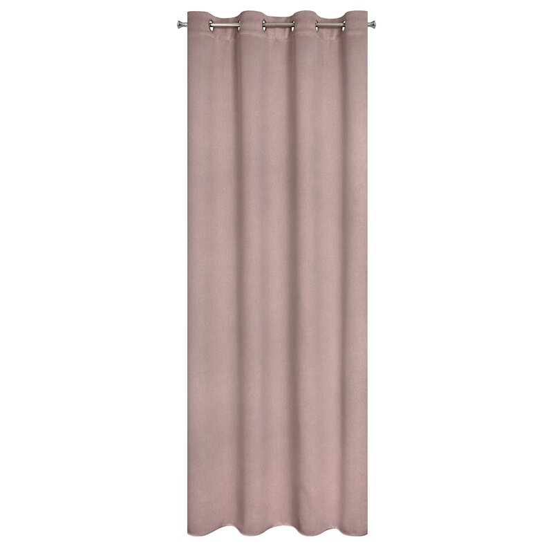 Zasłona gotowa Carlo pudrowy róż 135 x 250 cm – zaciemnia sypialnię