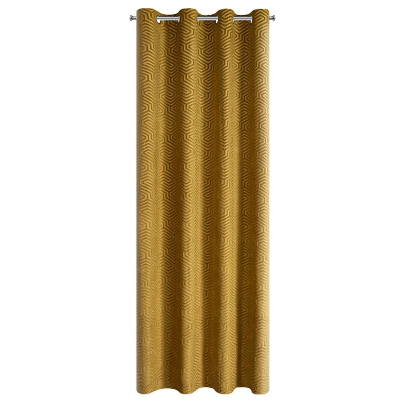 Zasłona gotowa Inga złota 140 x 250 cm – zaciemnia i zdobi