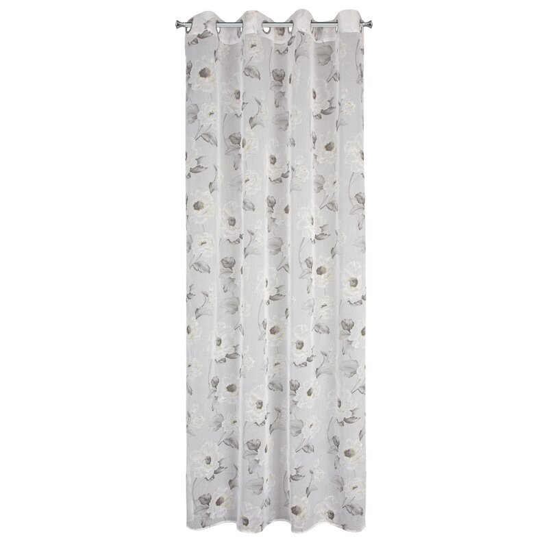 Firana gotowa Bessy biała 140 X 250 CM – delikatnie rozprasza światło