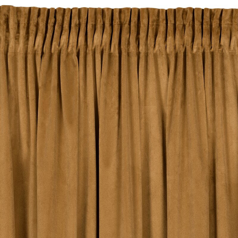 Zasłona gotowa miodowa 140 x 270 cm – zaciemnia i chroni