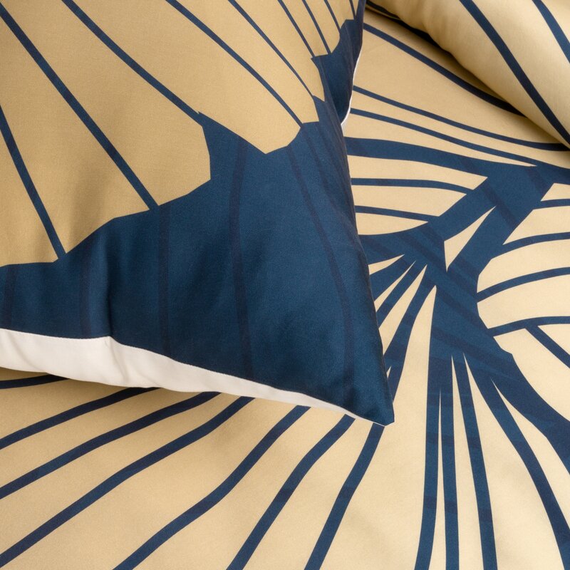 Pościel Tencel MUSA4 granatowa 160X200 – miękka i oddychająca