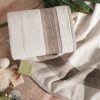 Komplet ręczników brązowy 37 x 25 x 6 cm – miękki i chłonny