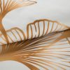 Pościel z makosatyny Blanca Liście Miłorzębu biała 220X200 – jedwabista w dotyku