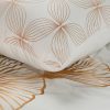 Komplet pościeli z makosatyny Limited Collection biała 160X200 – miękka z liśćmi miłorzębu