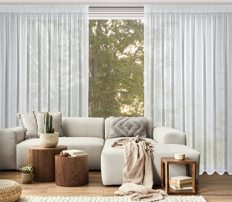 Firana gotowa Kelly biała 300 x 250 cm – rozprasza światło