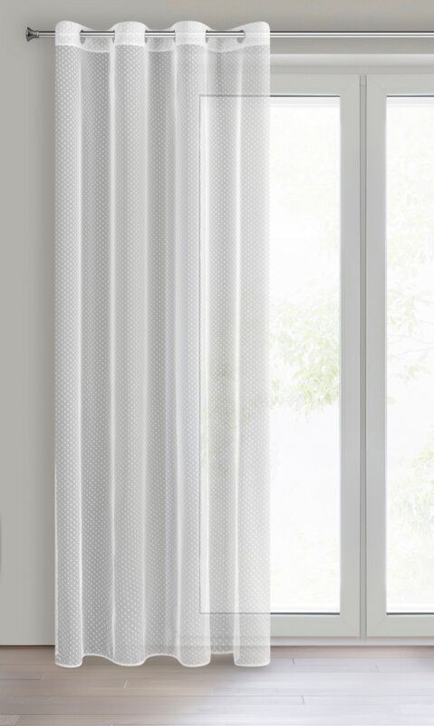 Firana gotowa Julita biała 140 X 250 cm – pięknie rozprasza światło