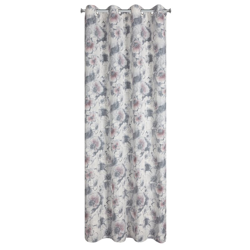 Zasłona gotowa Frida naturalna 140 x 260 cm – subtelny kwiatowy wzór