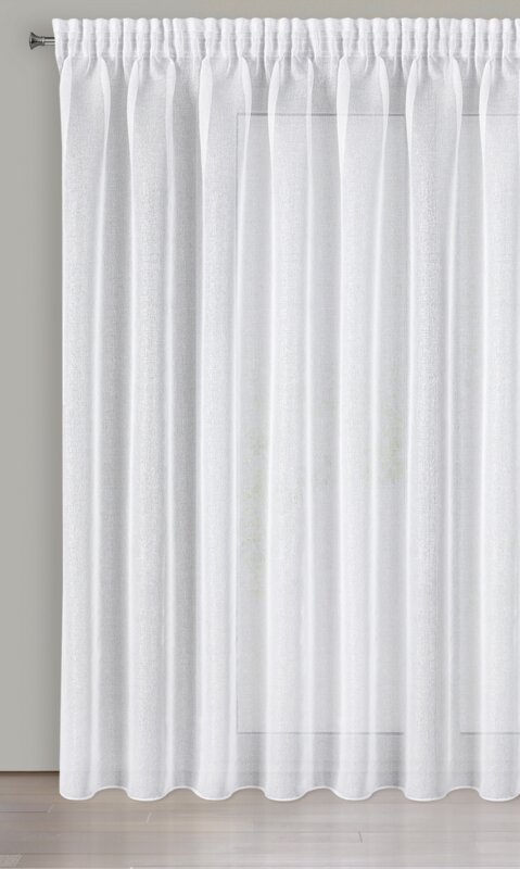 Firana gotowa Lena biała 350 x 270 cm – rozjaśnia wnętrze