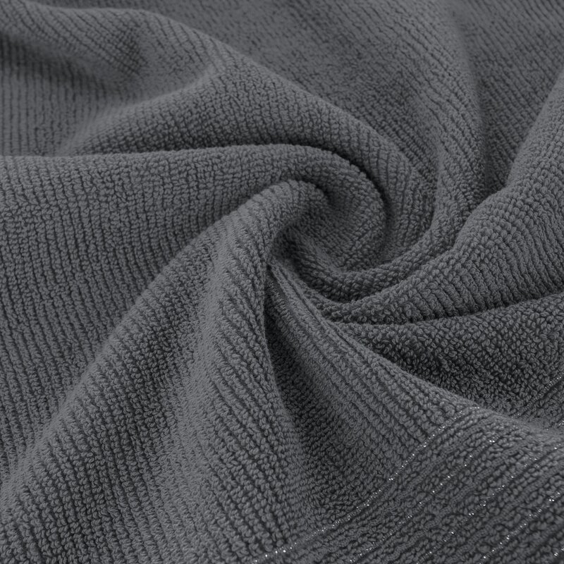 Ręcznik bawełniany Lari stalowy 70 X 140 CM – miękki i chłonny