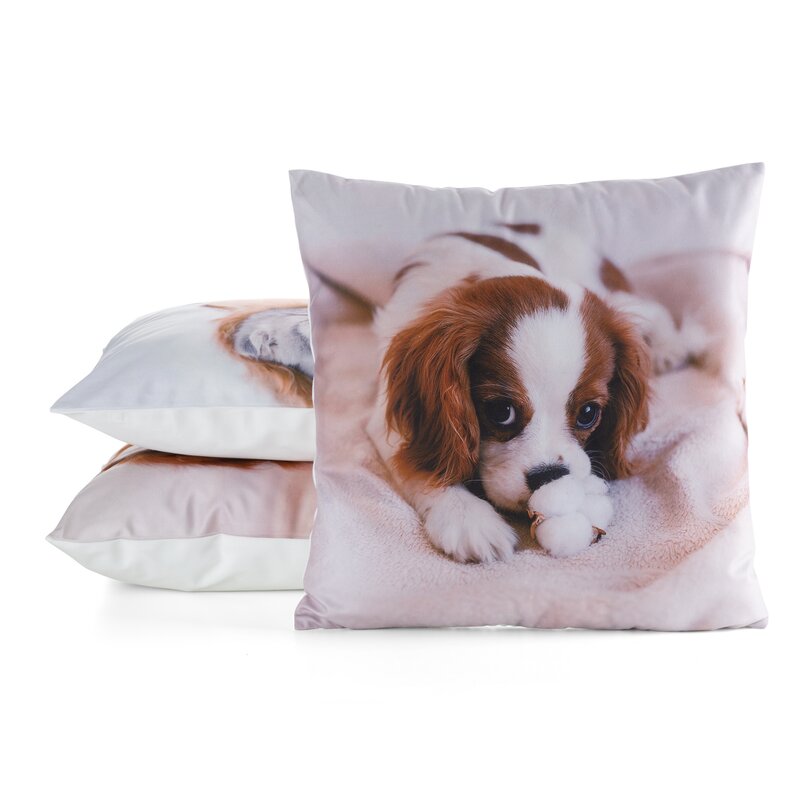 POSZEWKA ANIMAL 78 45 X 45 CM BIAŁY