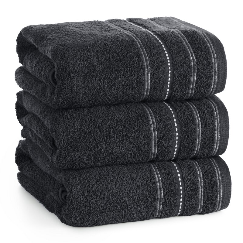 Ręcznik frotte Vento (09) czarny 50 X 90 CM – miękki i chłonny