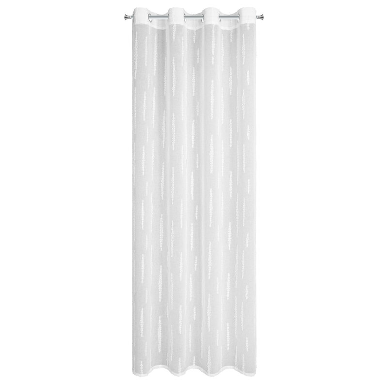 Zasłona gotowa Aleni biała 140 x 250 cm – rozjaśnia i powiększa
