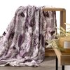 Koc flano Davos fioletowy 150 x 200 cm – miły w dotyku