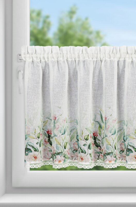 Firana gotowa Estera biała 150 x 60 cm – rozjaśnia wnętrze