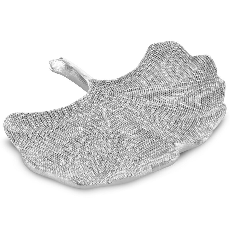 PATERA DEKORACYJNA ELDO 24 X 22 X 3 CM SREBRNY