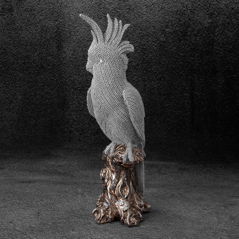 FIGURKA DEKORACYJNA ELDO 12 X 11 X 32 CM SREBRNY