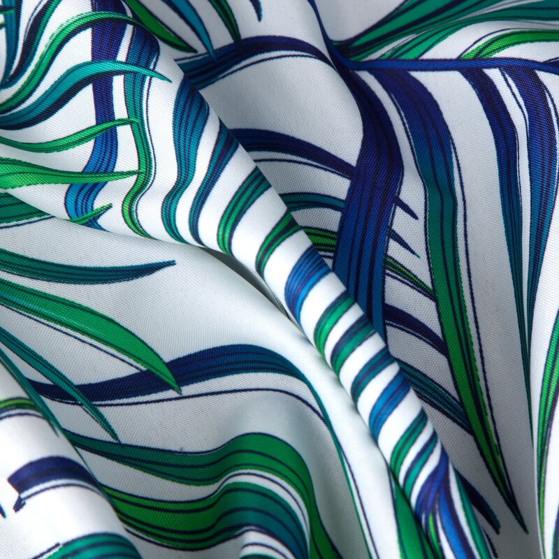 Zasłona gotowa Palms biała 140 x 250 cm – wprowadza świeżość
