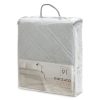Narzuta welurowa D91 srebrna 170 x 210 cm – doda blasku sypialni