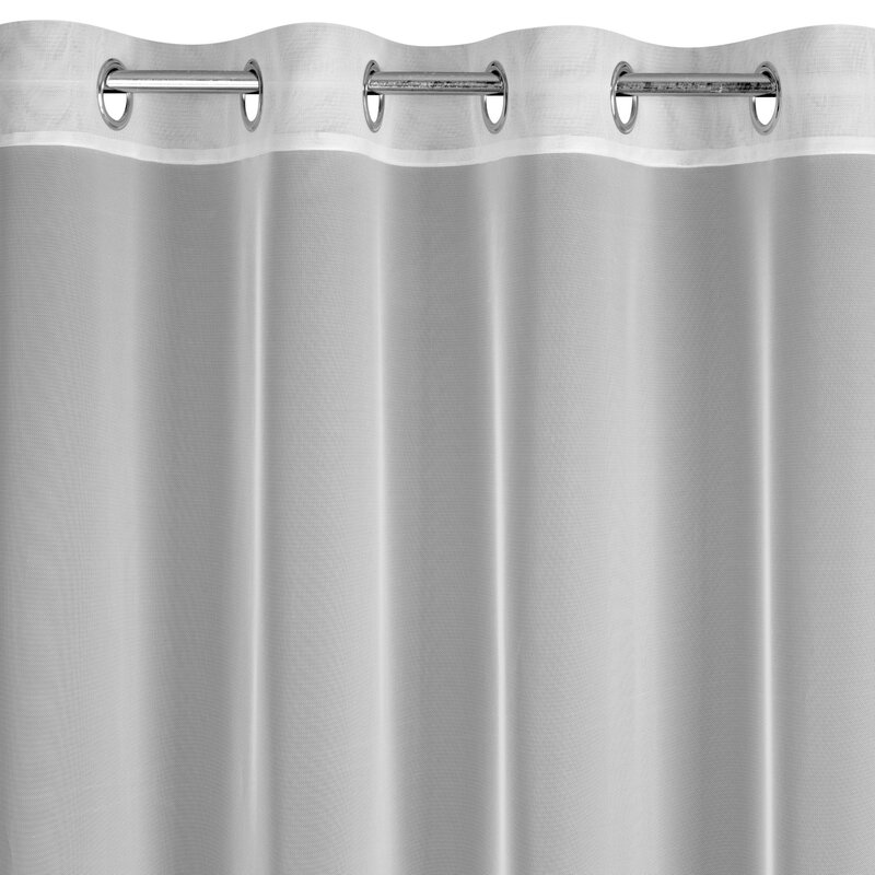 Zasłona gotowa Naomi biała 140 x 260 cm – rozprasza światło