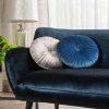 Poszewka welwetowa Velvet 68 srebrna fi 40 cm – miękka w dotyku