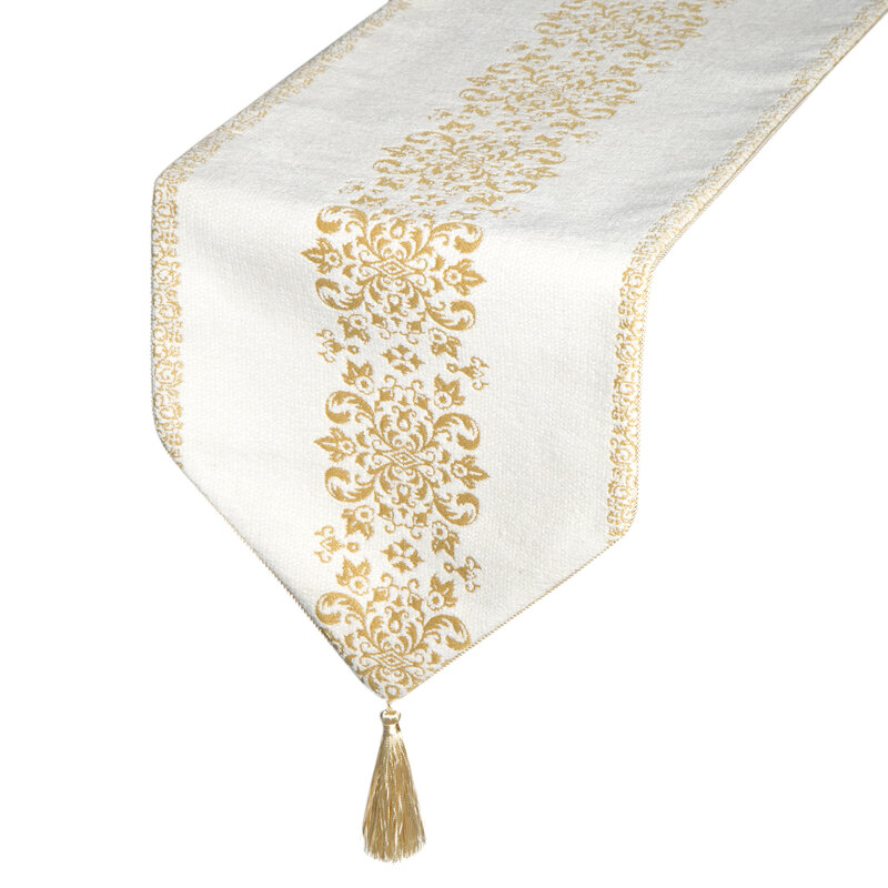 Obrus glamour biały 30 x 180 cm – doda blasku Twojemu stołowi