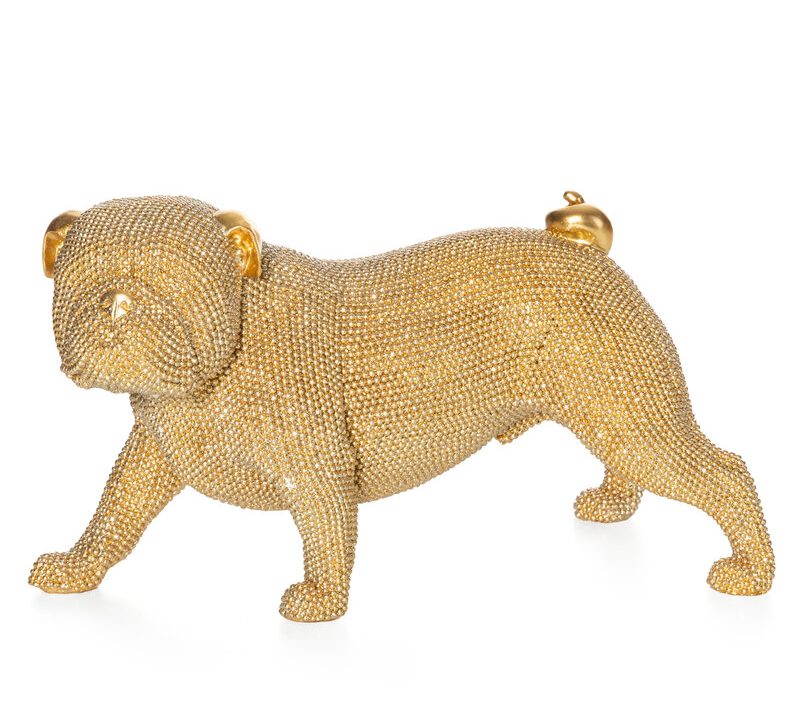 Figurka ceramiczna Eldo złota 28 x 14 x 17 cm – doda blasku wnętrzu