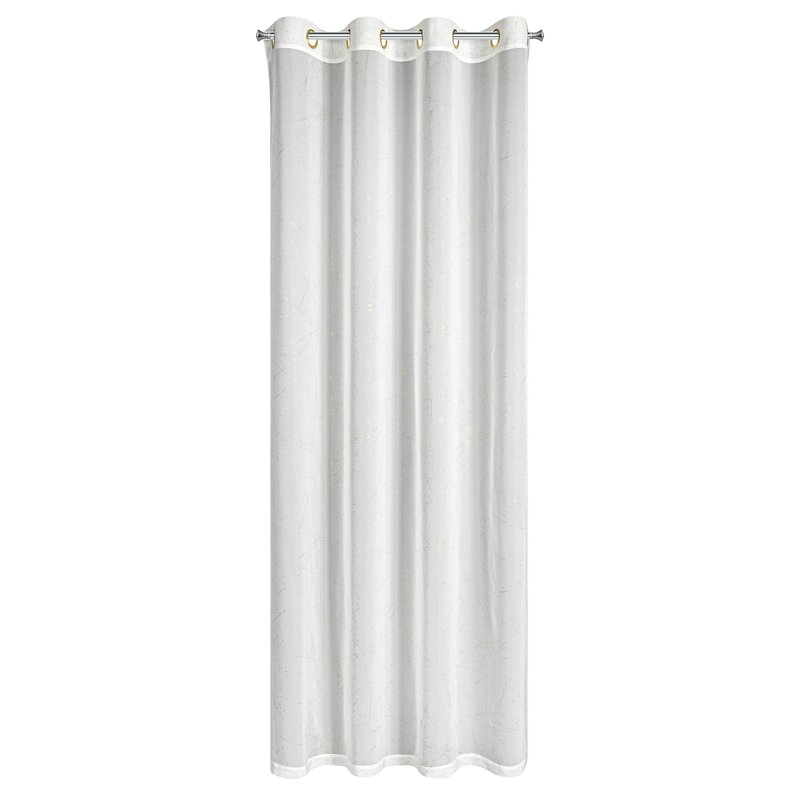 Zasłona gotowa Hera biała 140 x 250 cm – rozjaśnia wnętrze